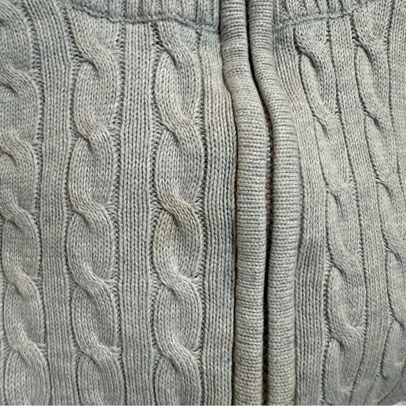 Vintage Polo Jeans Co Ralph Lauren cable sweater grey size Large - Picture 10 of 10